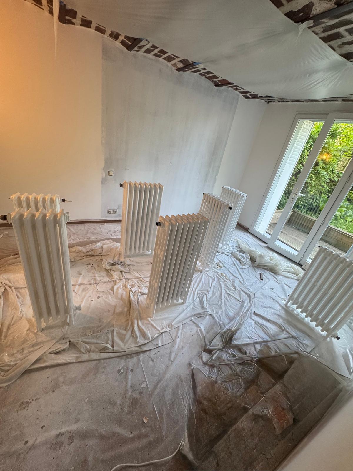 Peinture radiateurs pistolet